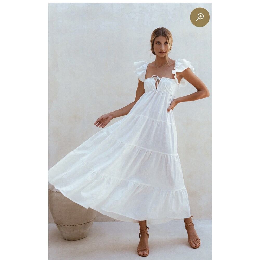 Nymph Bohemian Linen Maxi Dress NTW